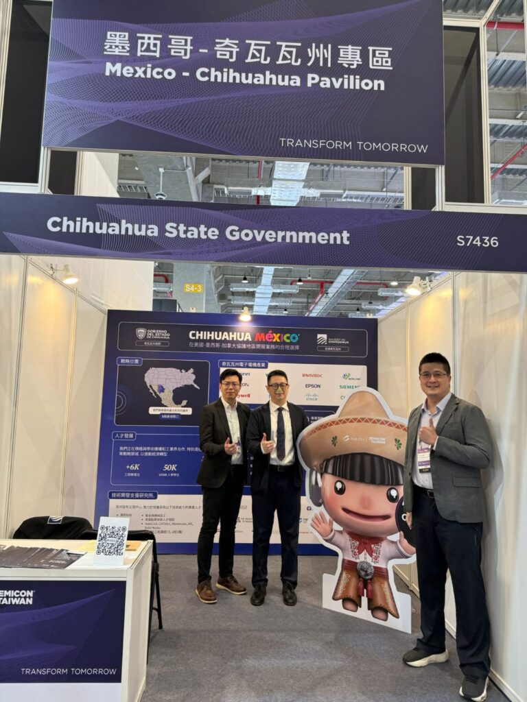 Fortalece Chihuahua su vinculación con la industria global de semiconductores durante SEMICON Taiwan 2026